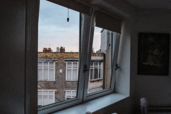 Cooler in an apt window clearance